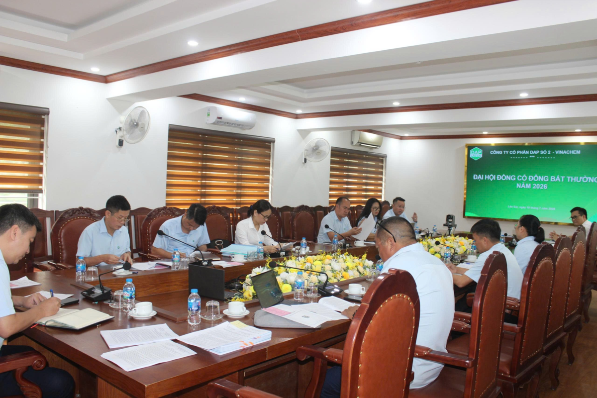 CÔNG TY CỔ PHẦN DAP SỐ 2 - VINACHEM TỔ CHỨC THÀNH CÔNG ĐẠI HỘI ĐỒNG CỔ ĐÔNG BẤT THƯỜNG NĂM 2026
